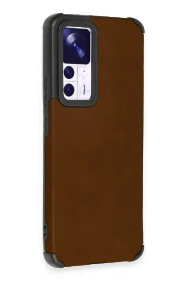 Newface Xiaomi Mi 12T Kılıf Loop Deri Silikon - Kahverengi resmi