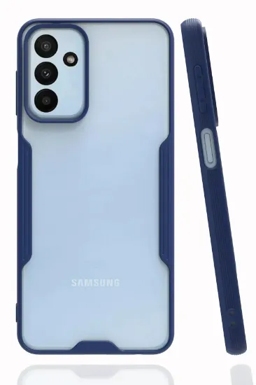 Newface Samsung Galaxy M23 Kılıf Platin Silikon - Lacivert resmi