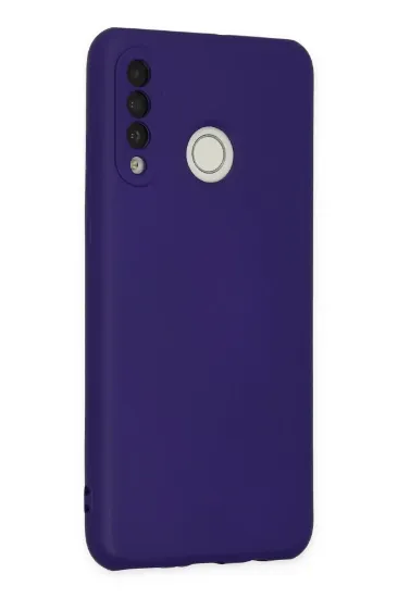 Newface Huawei P30 Lite Kılıf Nano içi Kadife Silikon - Mor resmi