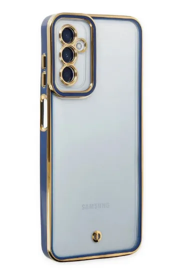 Newface Samsung Galaxy M23 Kılıf Liva Lens Silikon - Mavi resmi