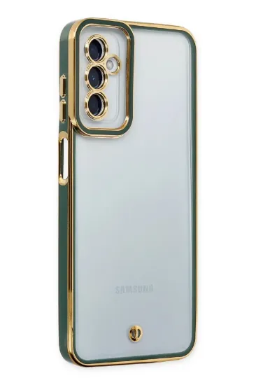 Newface Samsung Galaxy M23 Kılıf Liva Lens Silikon - Yeşil resmi