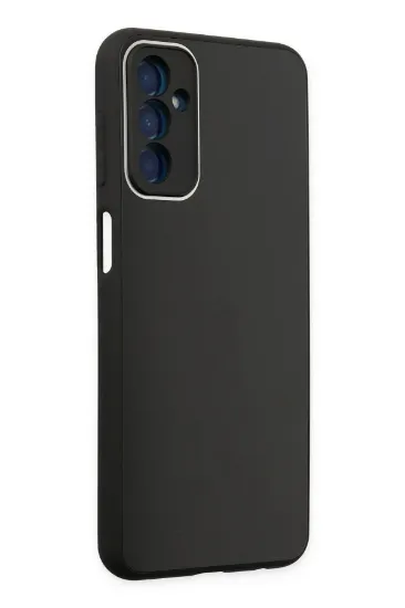 Newface Samsung Galaxy M23 Kılıf Glass Kapak - Siyah resmi