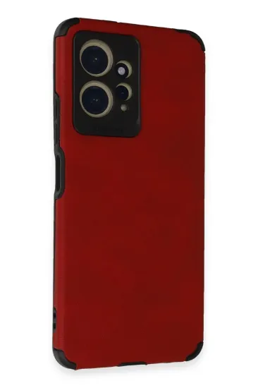 Newface Xiaomi Redmi Note 12 4G Kılıf Loop Deri Silikon - Kırmızı resmi