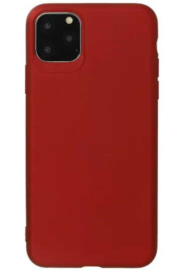 Newface iPhone 11 Pro Kılıf First Silikon - Bordo resmi