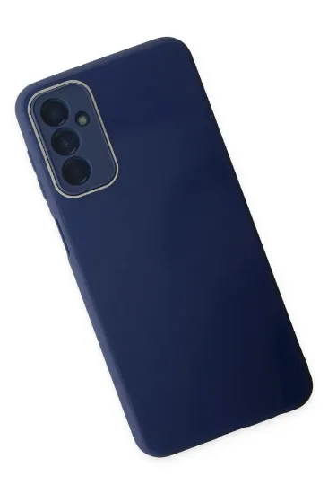 Newface Samsung Galaxy M23 Kılıf Glass Kapak - Lacivert resmi