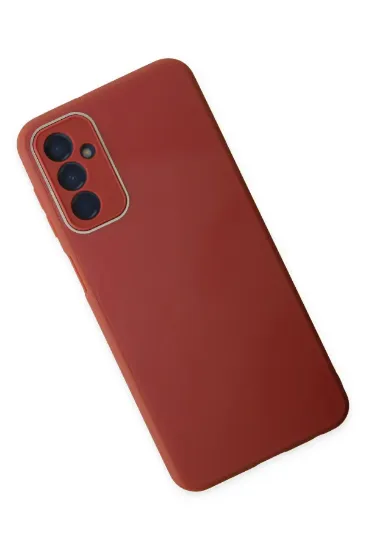 Newface Samsung Galaxy M23 Kılıf Glass Kapak - Bordo resmi