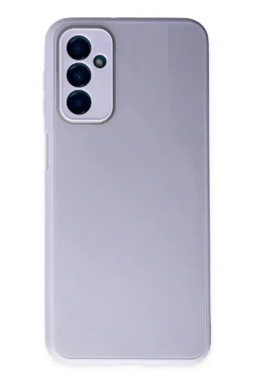 Newface Samsung Galaxy M23 Kılıf Glass Kapak - Lila resmi