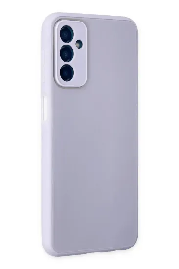 Newface Samsung Galaxy M23 Kılıf Glass Kapak - Lila resmi