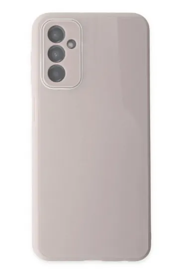 Newface Samsung Galaxy M23 Kılıf Glass Kapak - Pembe resmi
