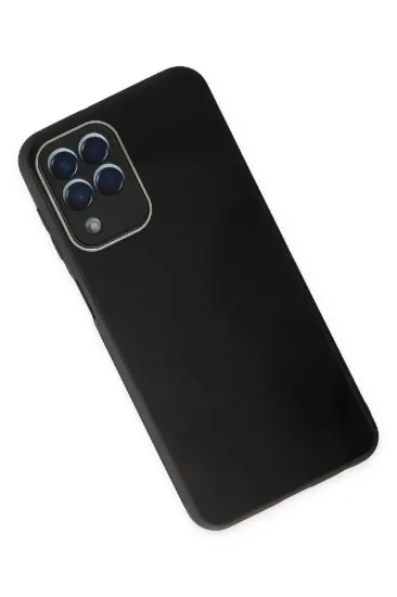 Newface Samsung Galaxy M33 Kılıf Glass Kapak - Siyah resmi