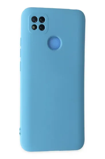 Newface Xiaomi Redmi 9C Kılıf Nano içi Kadife Silikon - Mavi resmi
