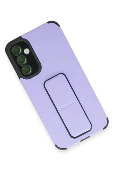 Newface Samsung Galaxy A54 5G Kılıf Mega Standlı Silikon - Lila resmi