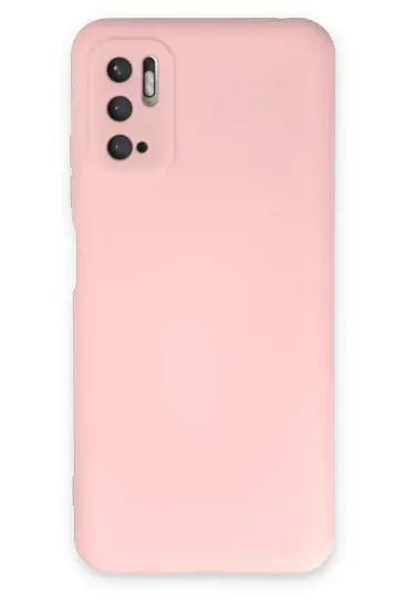 Newface Xiaomi Redmi Note 10 5G Kılıf Nano içi Kadife Silikon - Pudra resmi