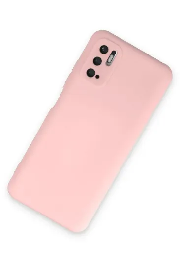 Newface Xiaomi Redmi Note 10 5G Kılıf Nano içi Kadife Silikon - Pudra resmi