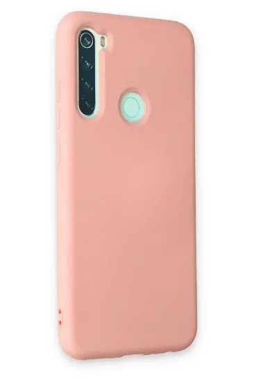 Newface Xiaomi Redmi Note 8 Kılıf Nano içi Kadife Silikon - Pudra resmi