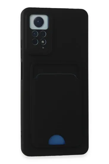 Newface Xiaomi Redmi Note 11 Pro Kılıf Kelvin Kartvizitli Silikon - Siyah resmi