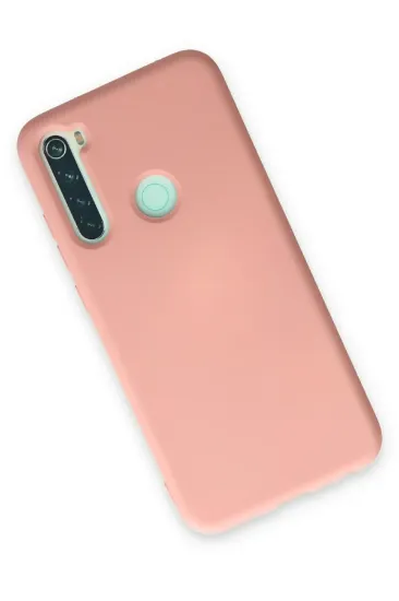 Newface Xiaomi Redmi Note 8 Kılıf Nano içi Kadife Silikon - Pudra resmi