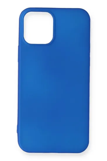 Newface iPhone 12 Mini Kılıf First Silikon - Mavi resmi