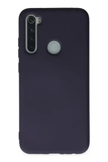 Newface Xiaomi Redmi Note 8 Kılıf Nano içi Kadife Silikon - Lacivert resmi