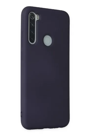 Newface Xiaomi Redmi Note 8 Kılıf Nano içi Kadife Silikon - Lacivert resmi