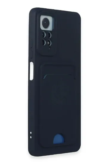 Newface Xiaomi Redmi Note 11 Pro Kılıf Kelvin Kartvizitli Silikon - Lacivert resmi