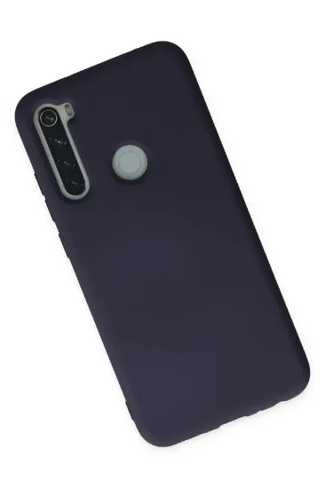 Newface Xiaomi Redmi Note 8 Kılıf Nano içi Kadife Silikon - Lacivert resmi