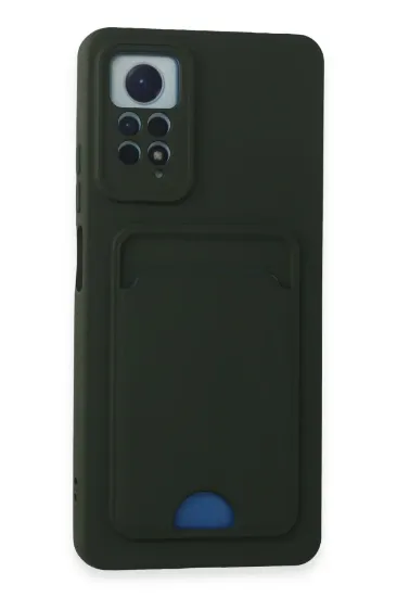 Newface Xiaomi Redmi Note 11 Pro Kılıf Kelvin Kartvizitli Silikon - Koyu Yeşil resmi