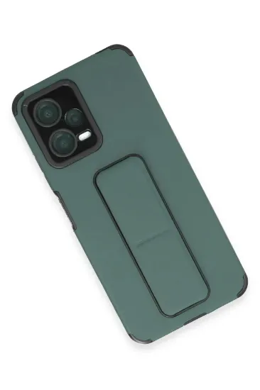 Newface Xiaomi Poco X5 5G Kılıf Mega Standlı Silikon - Yeşil resmi