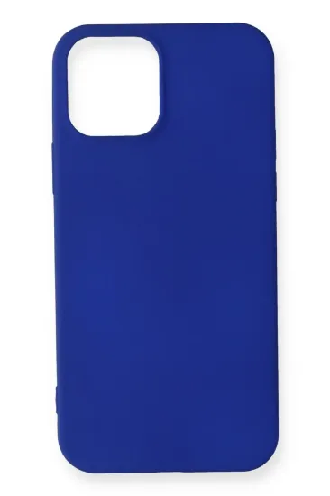 Newface iPhone 12 Mini Kılıf First Silikon - Lacivert resmi