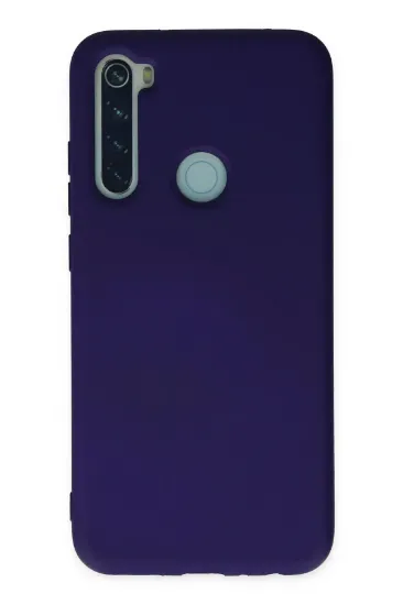 Newface Xiaomi Redmi Note 8 Kılıf Nano içi Kadife Silikon - Mor resmi
