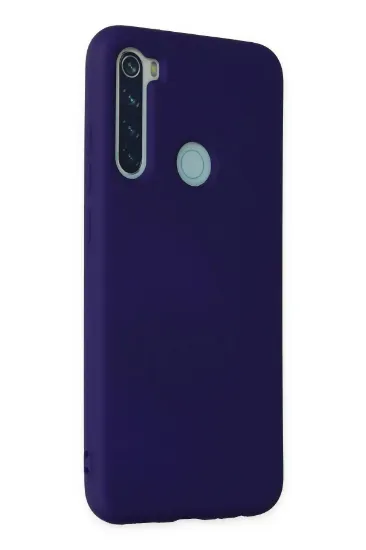 Newface Xiaomi Redmi Note 8 Kılıf Nano içi Kadife Silikon - Mor resmi