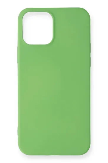 Newface iPhone 12 Mini Kılıf First Silikon - Yeşil resmi