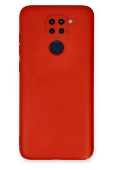 Newface Xiaomi Redmi Note 9 Kılıf Nano içi Kadife Silikon - Kırmızı resmi