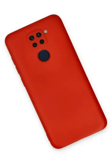 Newface Xiaomi Redmi Note 9 Kılıf Nano içi Kadife Silikon - Kırmızı resmi