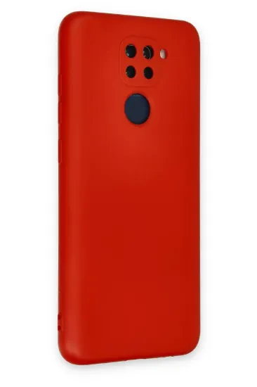 Newface Xiaomi Redmi Note 9 Kılıf Nano içi Kadife Silikon - Kırmızı resmi