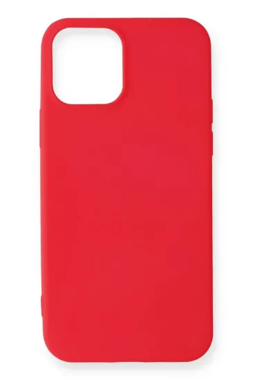 Newface iPhone 12 Mini Kılıf First Silikon - Kırmızı resmi