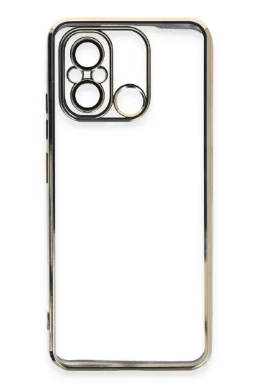 Newface Xiaomi Redmi 12C Kılıf Razer Lensli Silikon - Gold resmi