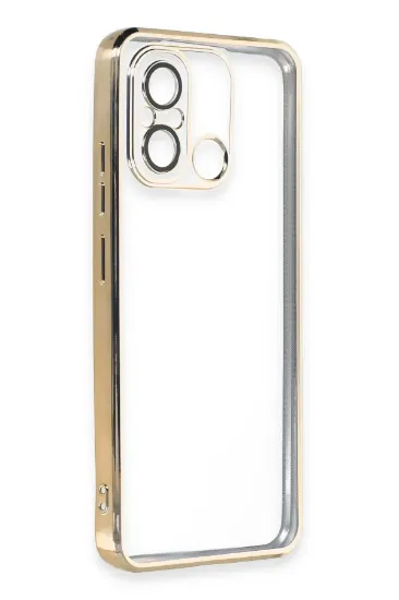 Newface Xiaomi Redmi 12C Kılıf Razer Lensli Silikon - Gold resmi