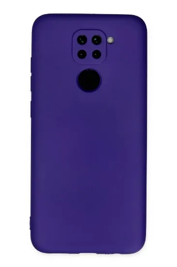 Newface Xiaomi Redmi Note 9 Kılıf Nano içi Kadife Silikon - Mor resmi