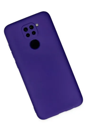 Newface Xiaomi Redmi Note 9 Kılıf Nano içi Kadife Silikon - Mor resmi