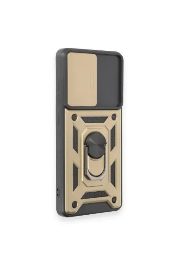 Newface Samsung Galaxy S20 FE Kılıf Pars Lens Yüzüklü Silikon - Gold resmi