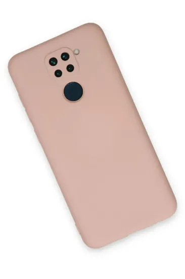 Newface Xiaomi Redmi Note 9 Kılıf Nano içi Kadife Silikon - Pudra resmi