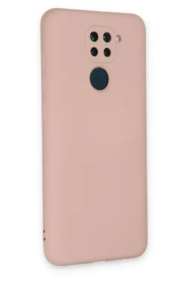 Newface Xiaomi Redmi Note 9 Kılıf Nano içi Kadife Silikon - Pudra resmi