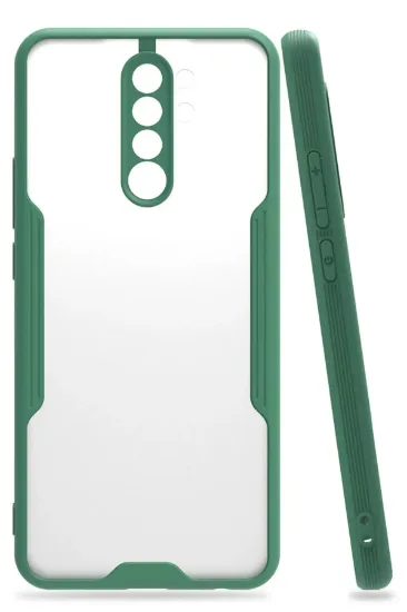 Newface Xiaomi Redmi 9 Kılıf Platin Silikon - Yeşil resmi