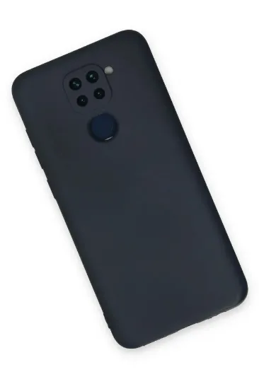Newface Xiaomi Redmi Note 9 Kılıf Nano içi Kadife Silikon - Lacivert resmi