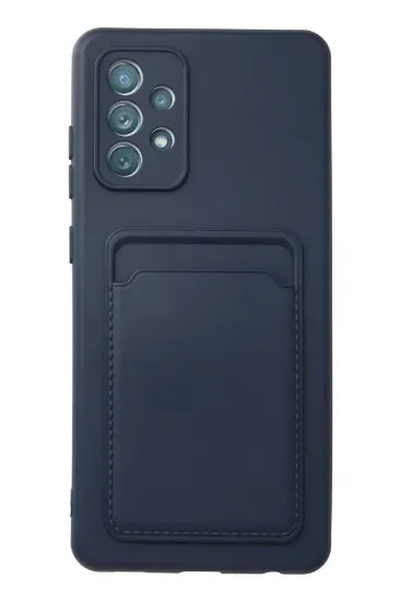 Newface Samsung Galaxy A53 5G Kılıf Kelvin Kartvizitli Silikon - Lacivert resmi