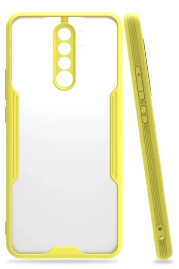 Newface Xiaomi Redmi 9 Kılıf Platin Silikon - Sarı resmi