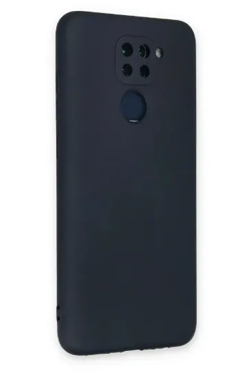 Newface Xiaomi Redmi Note 9 Kılıf Nano içi Kadife Silikon - Lacivert resmi