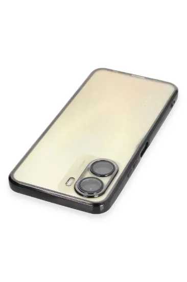 Newface Vivo Y16 Kılıf Razer Lensli Silikon - Siyah resmi