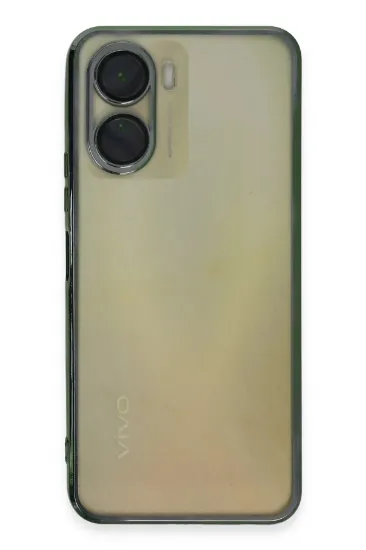 Newface Vivo Y16 Kılıf Razer Lensli Silikon - Yeşil resmi